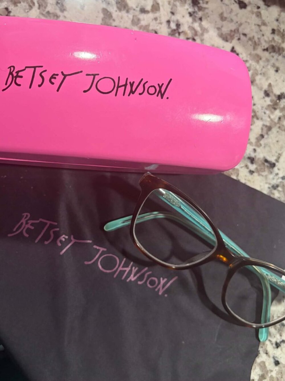 Betsey Johnson Girls Kween Eyeglasses & Case